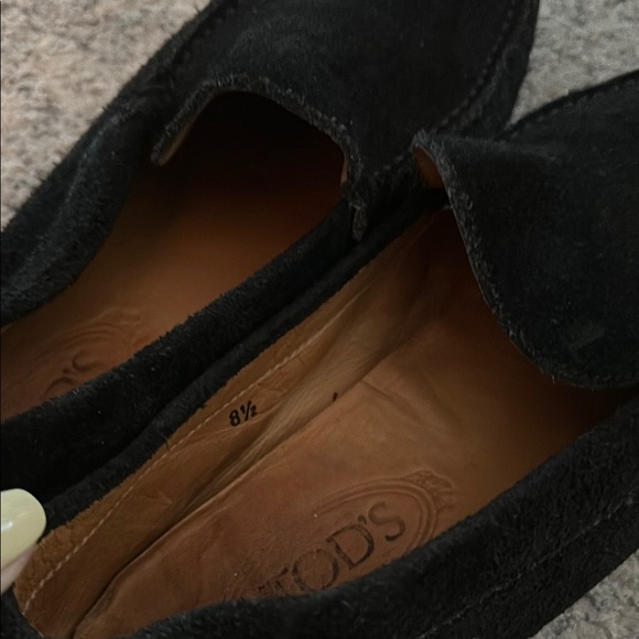 Tod's Black Suede Loafers sz. 8.5 Mens / 10 Women’s - Picture 7 of 9